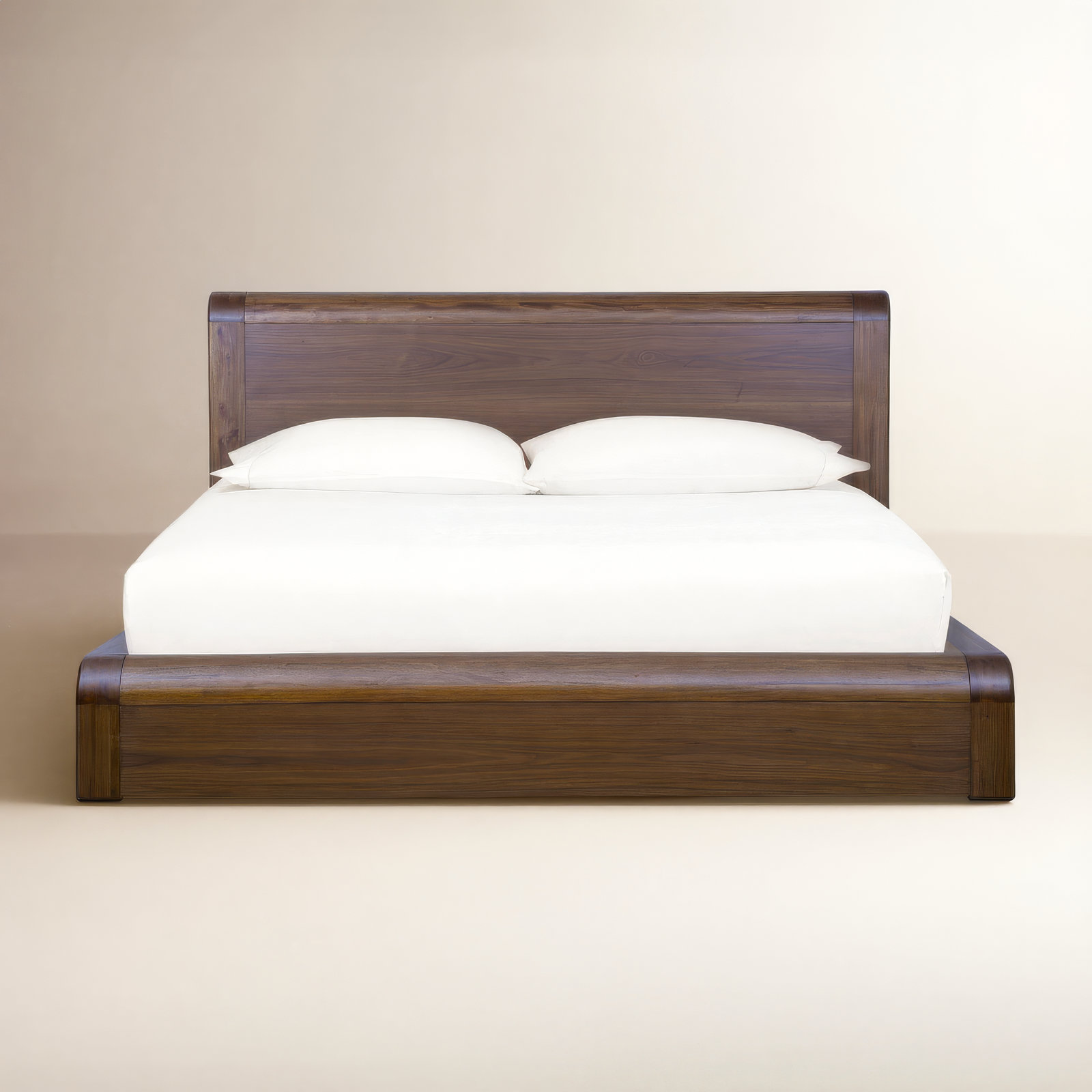 Marica Platform Bed In English Walnut, California King