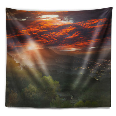 Photographie guanyin mountain sunrise taipei tapisserie
