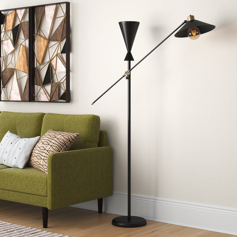 Carole 170cm Black Torchiere Floor Lamp