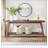 70.9 Inches Extra Long Farmhouse Console Table, Solid Wood Entryway Table with 2-Tier Open Storage, Rustic Narrow Sofa Table Behind Couch for Hallway, Living Room-2140916663