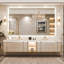 Miroir de salle de bain à DEL rétroéclairé sans cadre certifié Lunara UL-277096513