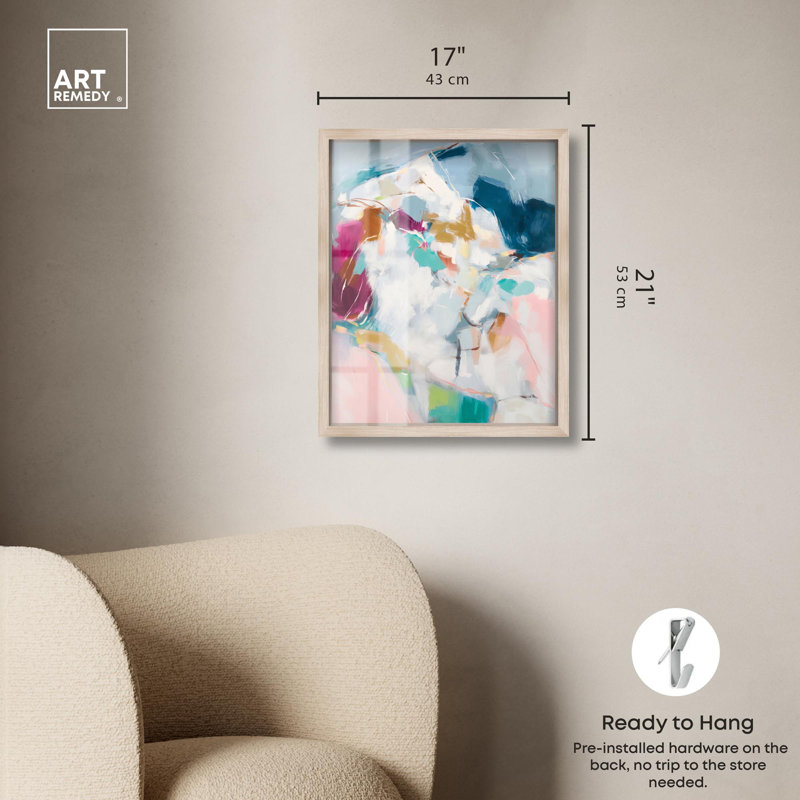«Crescendo II», reproduction d'art moderne par Art Remedy, H 21 po x l 17 po, Crème