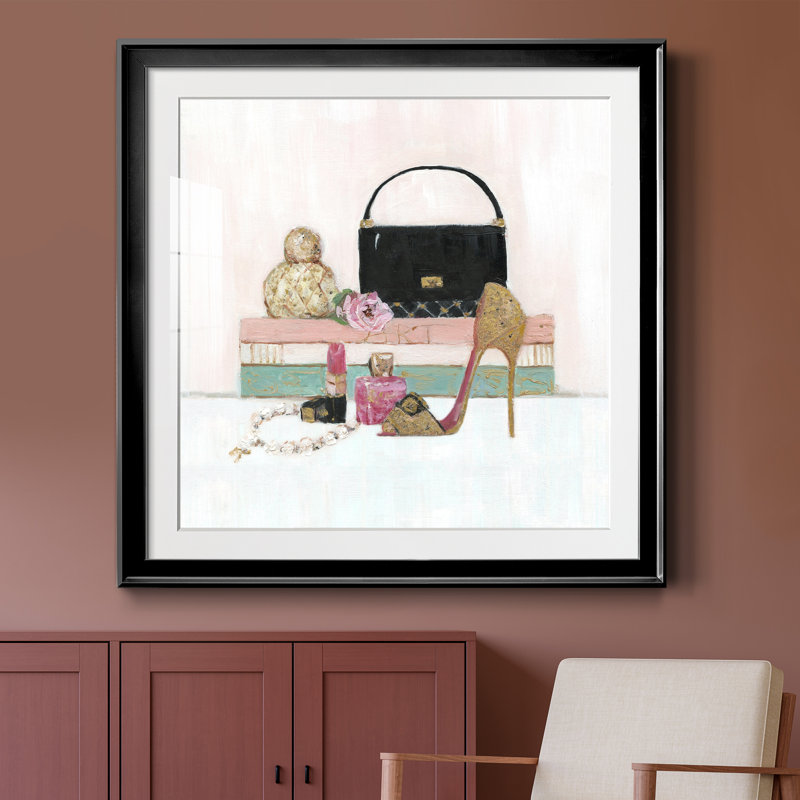 Fashionista II - peinture encadrée, Noir, H 30,5 po x l 30,5 po x P 1,5 po