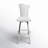 Aryana Contemporary Swivel Counter Stool w/ Design Back-761932870-761932865