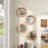 Dewey Solid Wood Circle Wall Mirror