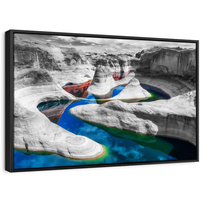 Impression sur toile Grand Canyon River Pop, H 43 po x l 29 po