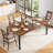 79" Industrial Farmhouse Dining Table for 6-8, Heavy Duty Metal Legs & Wood Top, Rustic Kitchen Table for Living/Dining Room-482165517