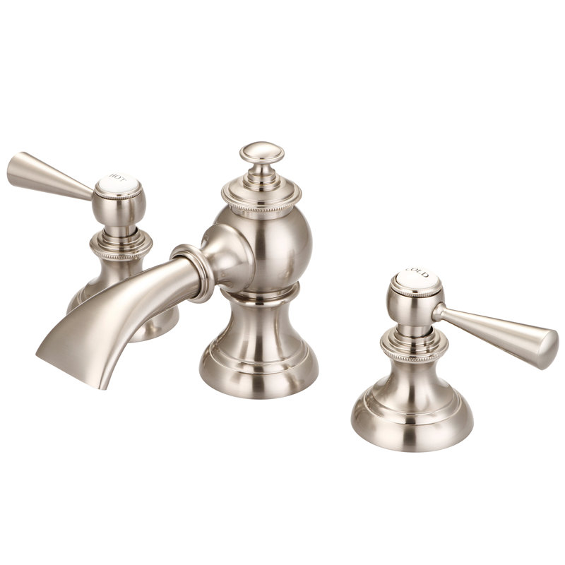 Robinet pour salle de bain Erath, Nickel brossé, Levier