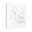 Art sur toile Ethan Harper «French Bulldog Contour II»-1090974986
