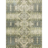 Hand Woven Silk and Wool Geometric Area Rug