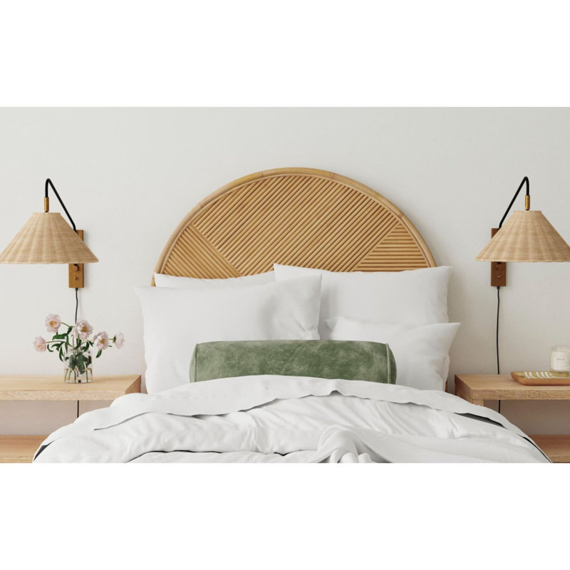 Rattan Ribbed Headboard, Twin
