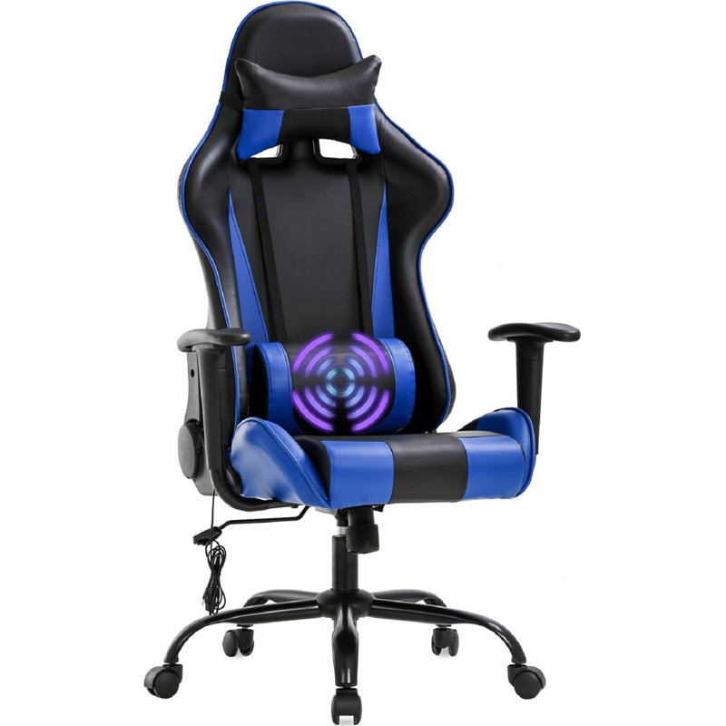 Fauteuil de jeu ergonomique, Bleu