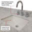 Meuble-lavabo double en chêne blanc 80 po X P 22 po D, dessus en marbre de Carrare et ensemble de robinet