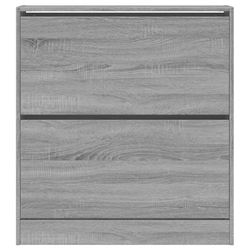 6 Pair Shoe Storage Cabinet, Grey Sonoma