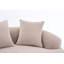 Canapé avec causeuse en chenille de grain de bois, tissu éponge haute densité, canapé compact sans assemblage pour les petits espaces et les appartements, capacité de 300 lb