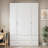 93.9 Inch H Armoire with Top Cabinet