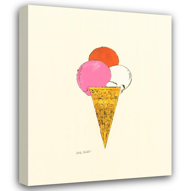 Dessert glacé, c. 1959 (rouge, rose et blanc), H 24 po x l 19 po