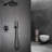 Modern 9.84" Round Wall Mounted Complete Shower System With Anti-Scald Pressure Balance Valve-128972436