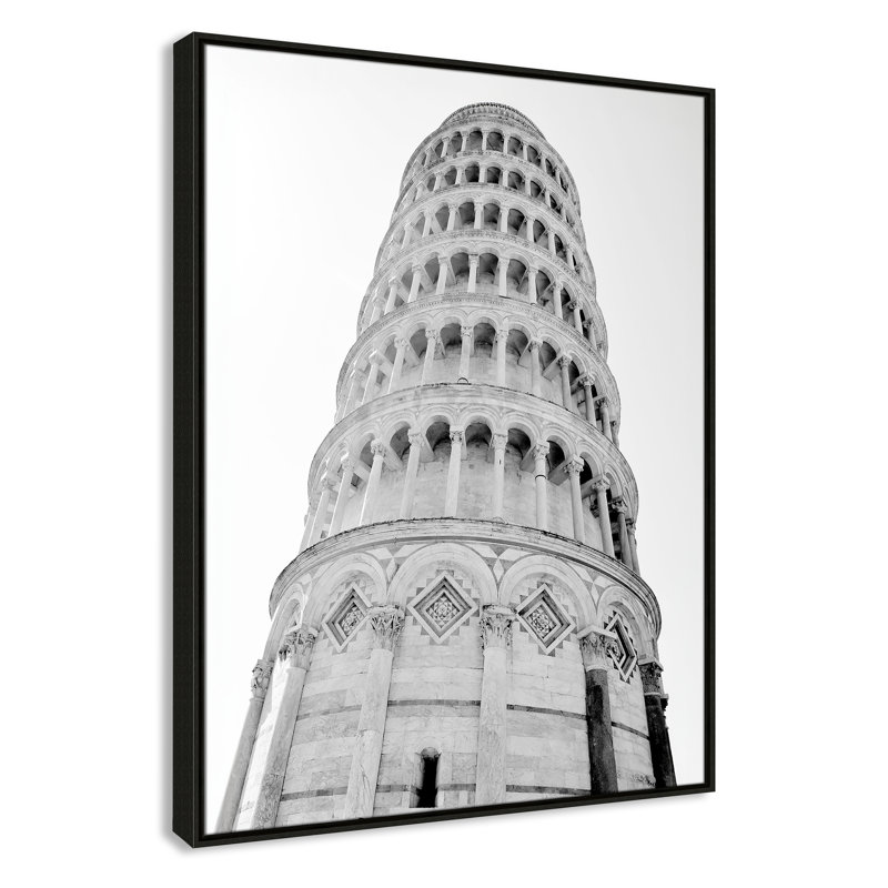 Iconic City Collection "Pisa" par Natalie Carpentieri, Cadre flottant espresso, Non, H 41,5 po x l 31,5 po x P 2 po