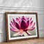 Mesmerising Lotus Flower - Framed Print-493907287-493907307