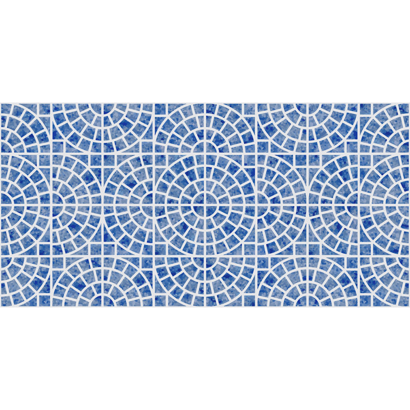 Rouleau de papier peint l 10 pi x l 24 po aquarelle tile Nantwich