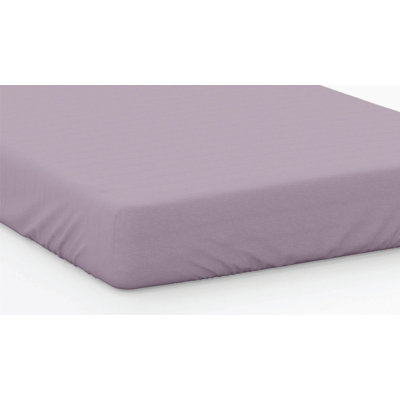 Plain Dye 200 TC Egyptian-Quality Cotton Egyptian Cotton Fitted Sheet