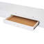 Lit mezzanine double en bois avec bureau en U