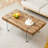 43.3"x23.6" Wood texture sticker MDF Coffee Table with Tempered glass legs.Suitable for Living Room.It can be used not only as a coffee table but also as a side table or display stand.