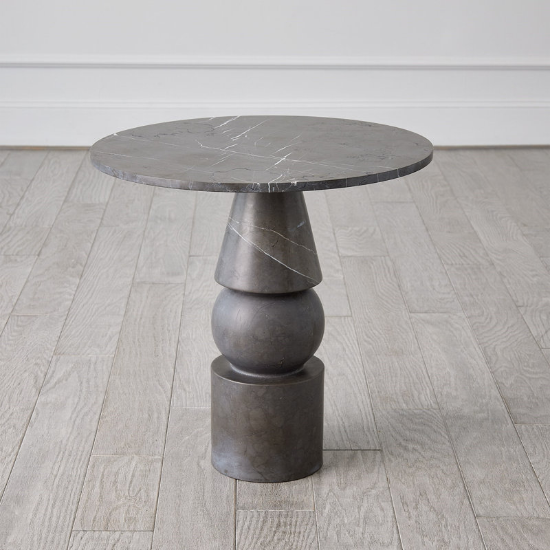 Cargo Marble Top End Table, Graffito