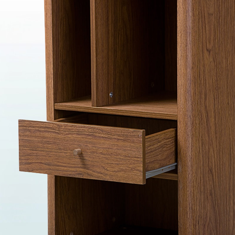 Nova Retro Modern 1-drawer Sideboard Bookcase Organizer, 60.07'' H X 18.2'' W X 15.08'' D
