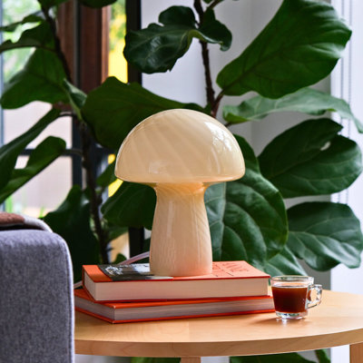 Petite lampe de table en verre