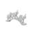 Polystone Elephant Decorative Silver Sculpture