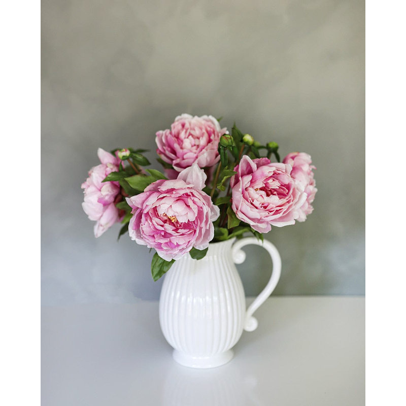 Pink Faux Peony 19.5", Pink