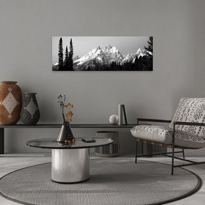 Cathedral Group Grand Teton National Park WY by Leo L. Larson - Wrapped Canvas Panoramic Print