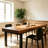 Rectangular Solid Wood Dining Table