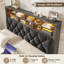  Lit tapissier avec cadre en bois, 4 tiroirs de rangement, cadre de lit moderne avec station de charge et lumières DEL, tête de lit incluse, grand / gris-108946936-108946934