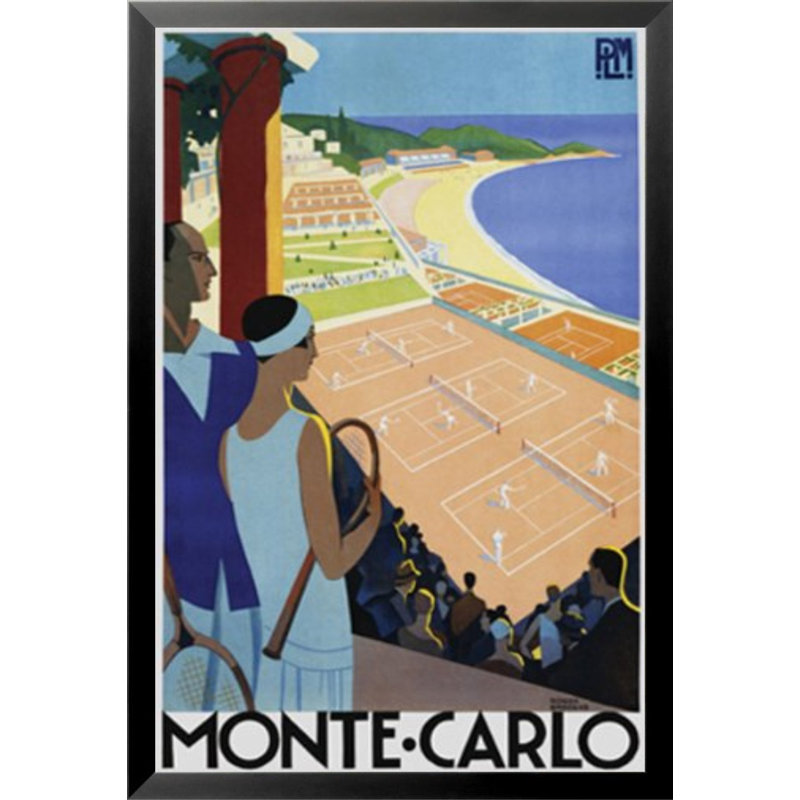 «Monte Carlo», impression encadrée, H 36 po x l 24 po x P 1 po