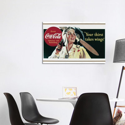 Coca-Cola Ad, 1941 - Reproduction de publicité sur toile tendue