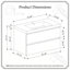 Meuble-lavabo suspendu en mélamine de bois de 35,43 po avec portes à fermeture amortie et lavabo intégré en résine, entièrement assemblé.-136089313-137789028-137791037