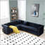 Canapé modulaire capitonné vertical pour salon avec 4 coussins-441237996