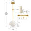 Luminaire suspendu en verre 1 lumière-1081028764
