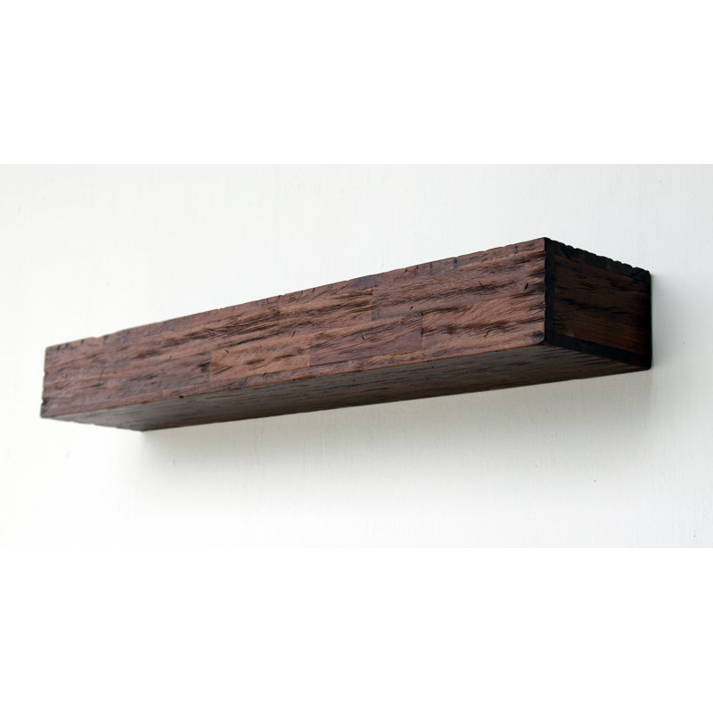 Bastia 2 Piece Acacia Floating Shelf, 3.2" H x 24" W x 5.8" D