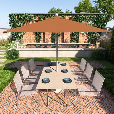 Parasol de patio commercial en bois gris 11 pi
