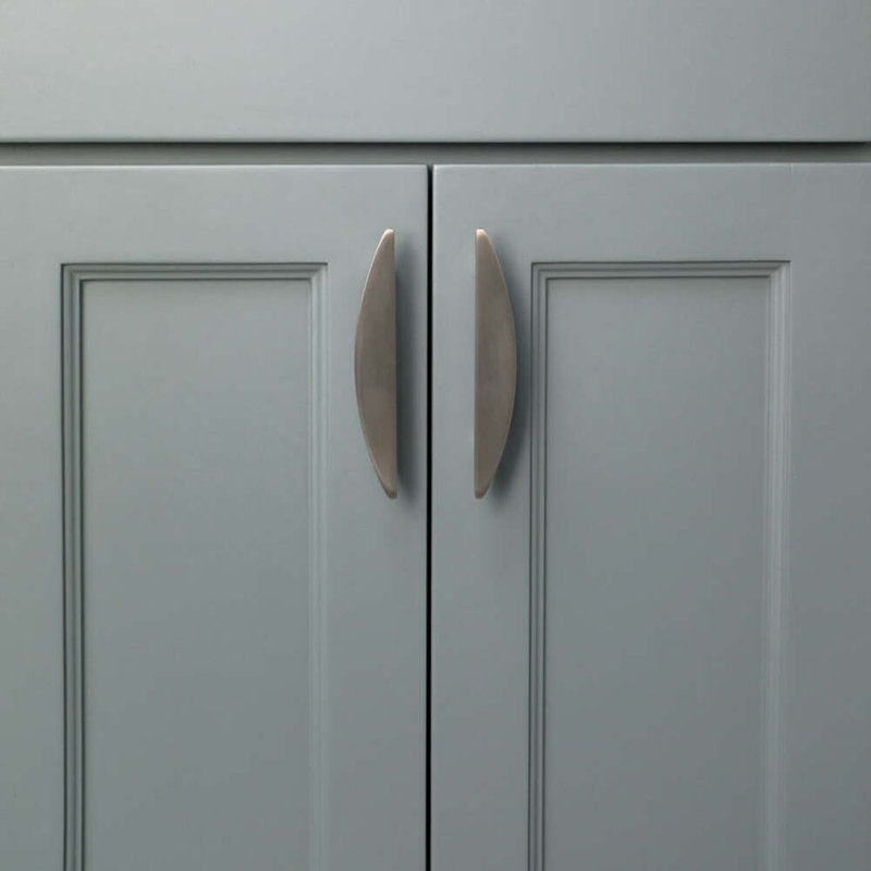 Half Moon Bar / Handle Pull, Satin Nickel, 4"