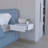 One Drawer Faux Wood Floating Nightstand-113066227