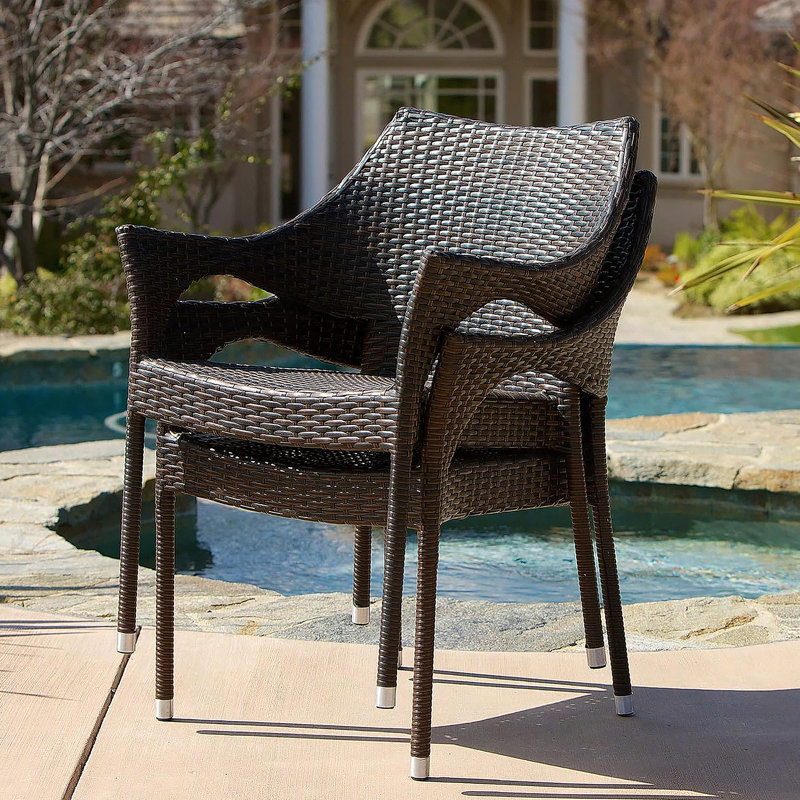 Chaise d'extérieur en résine, 52637,00MBRN KD MP4, 4, Brun