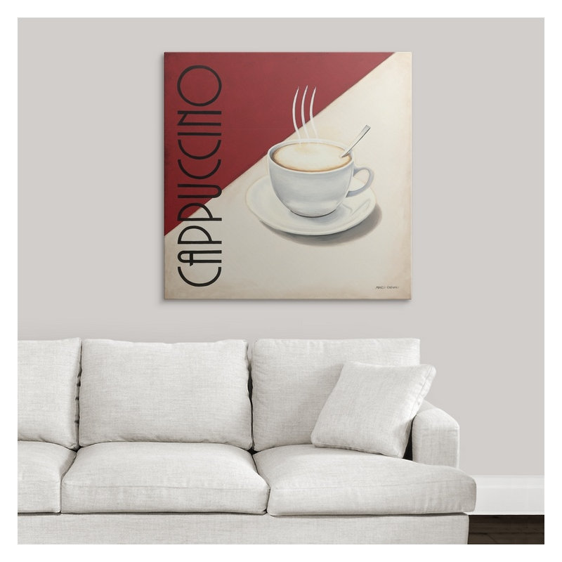 « cafe moderne ii », impression, H 35 po x l 35 po x P 1,5 po, Toile