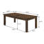 5-piece Rectangular Dining Set Rustic Golden Brown-2048515783