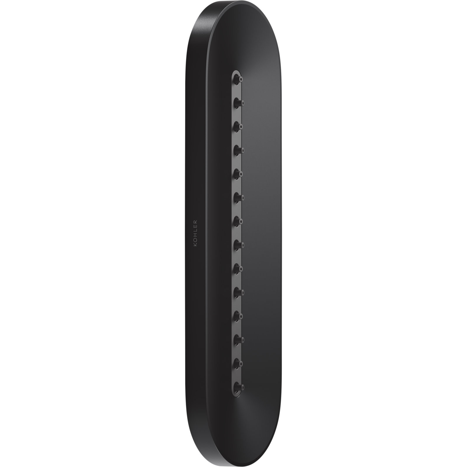 Statement Oblong Vichy 2.5 Gpm Body Spray, Matte Black