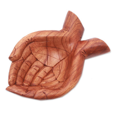 Giving Alms Wood Catchall